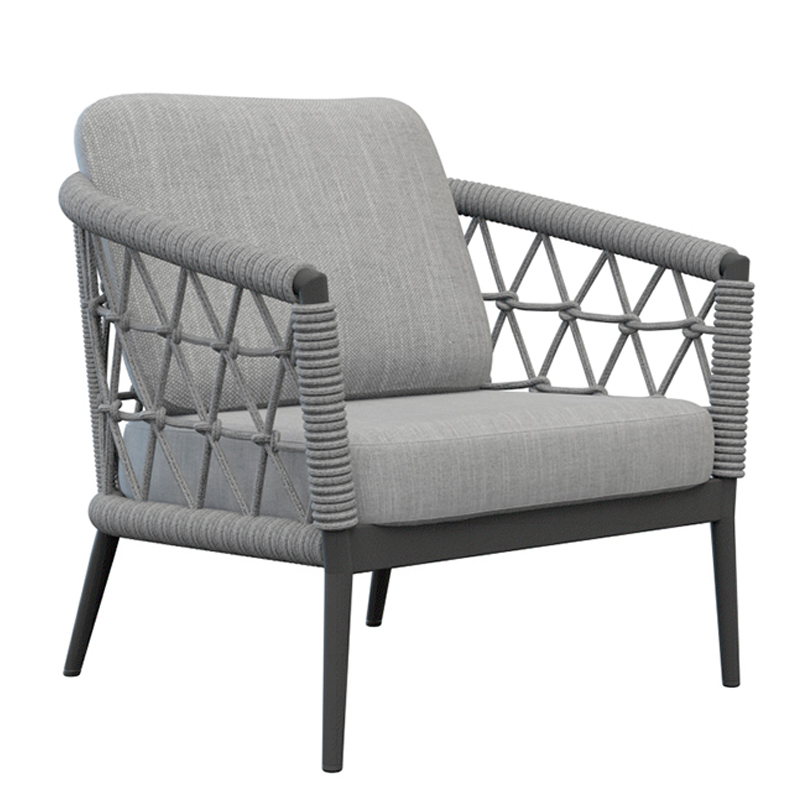 Кресло Niels Outdoor Chair Серый Черный Кресло Niels Outdoor Chair Серый Черный в Костроме | Loft Concept