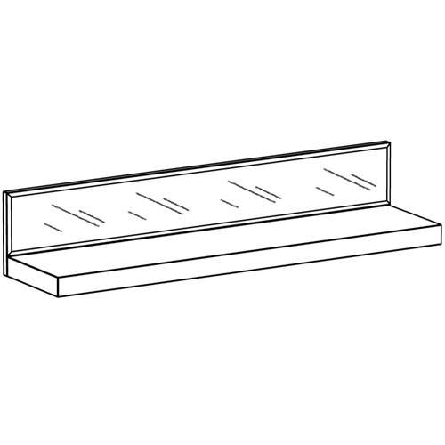 Полка с зеркальным декором Arden Mirror Shelf Полка с зеркальным декором Arden Mirror Shelf в Костроме