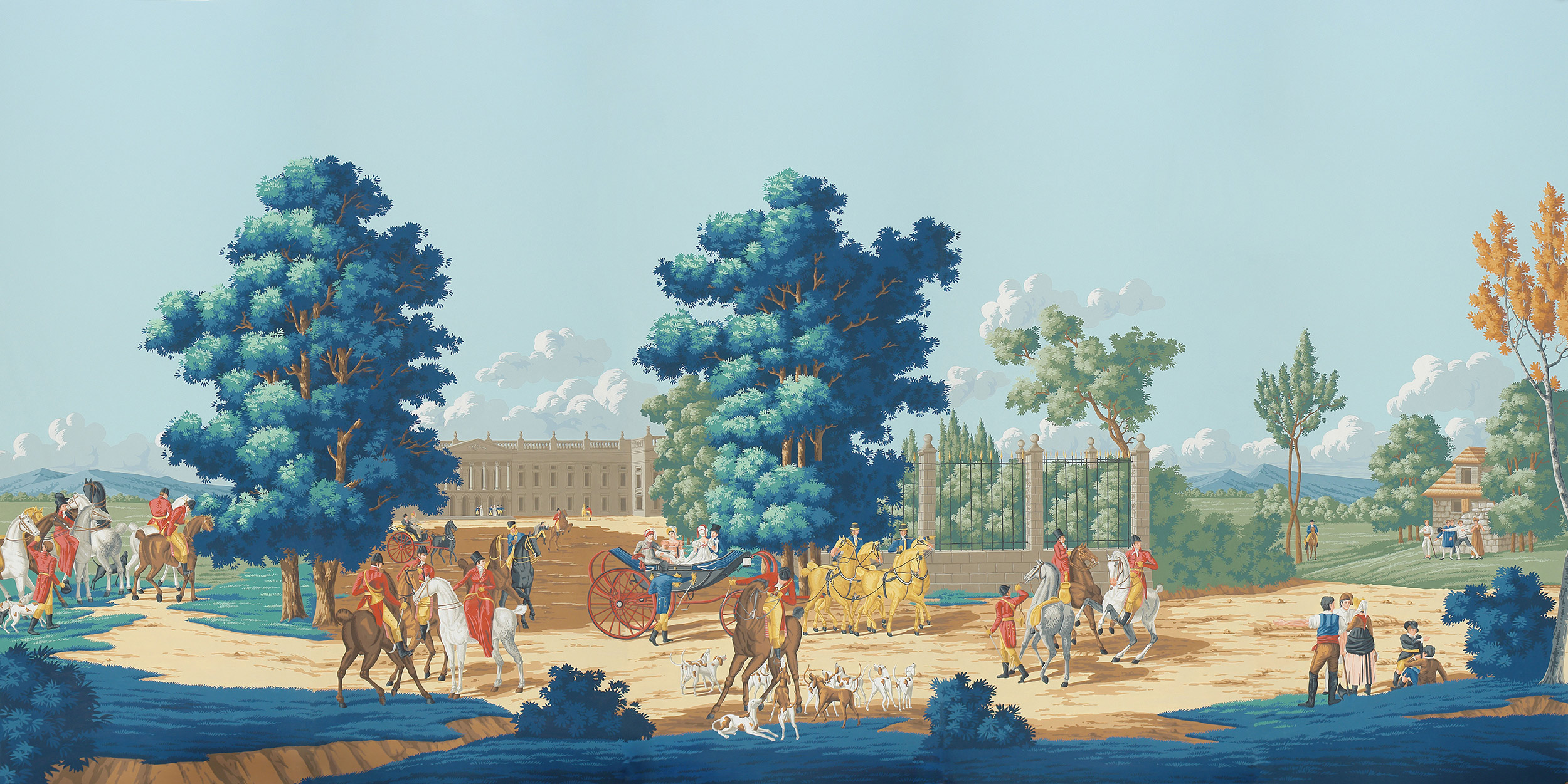 Обои ручная роспись La Chasse de Compiegne Jacquemart Обои ручная роспись La Chasse de Compiegne Jacquemart - постер Loft-Concept в Костроме