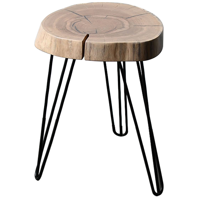 Приставной стол Aariz Industrial Metal Rust Side Table Древесина Черный Приставной стол Aariz Industrial Metal Rust Side Table Древесина Черный в Костроме | Loft Concept