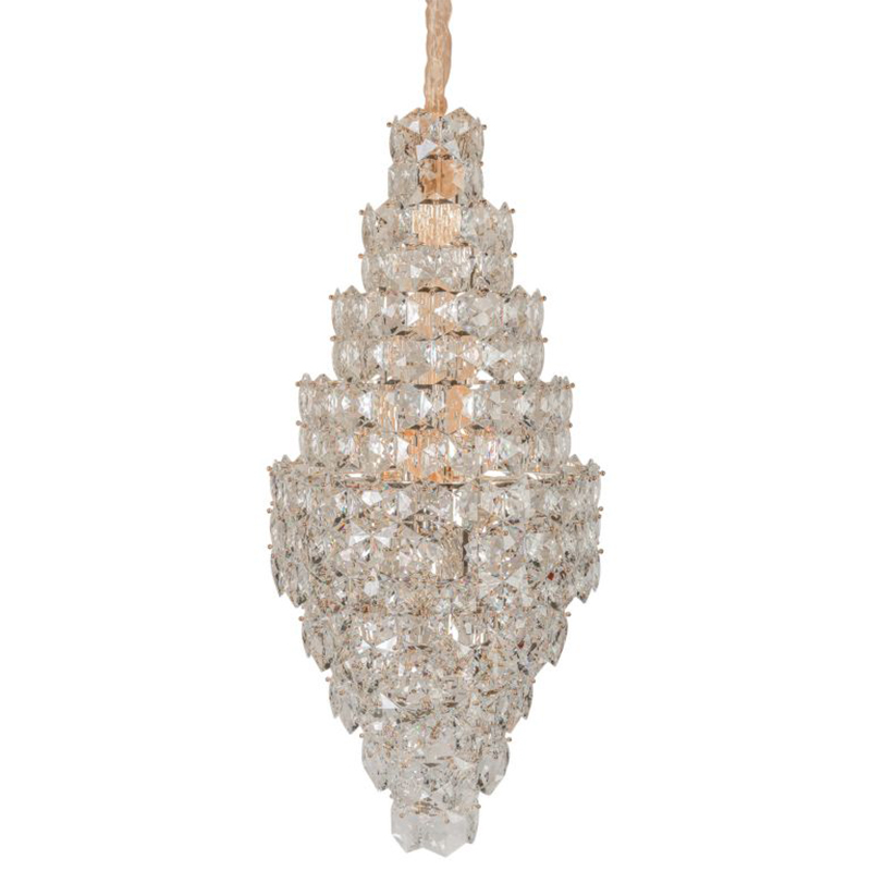 Люстра Tiers Crystal Light Chandelier 65 Золотой Прозрачное Стекло Люстра Tiers Crystal Light Chandelier 65 Золотой Прозрачное Стекло в Костроме | Loft Concept
