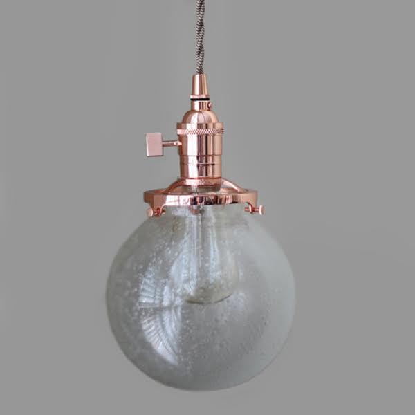 Подвесной светильник Bubble Sphere Glass Copper Медь Подвесной светильник Bubble Sphere Glass Copper Медь в Костроме | Loft Concept