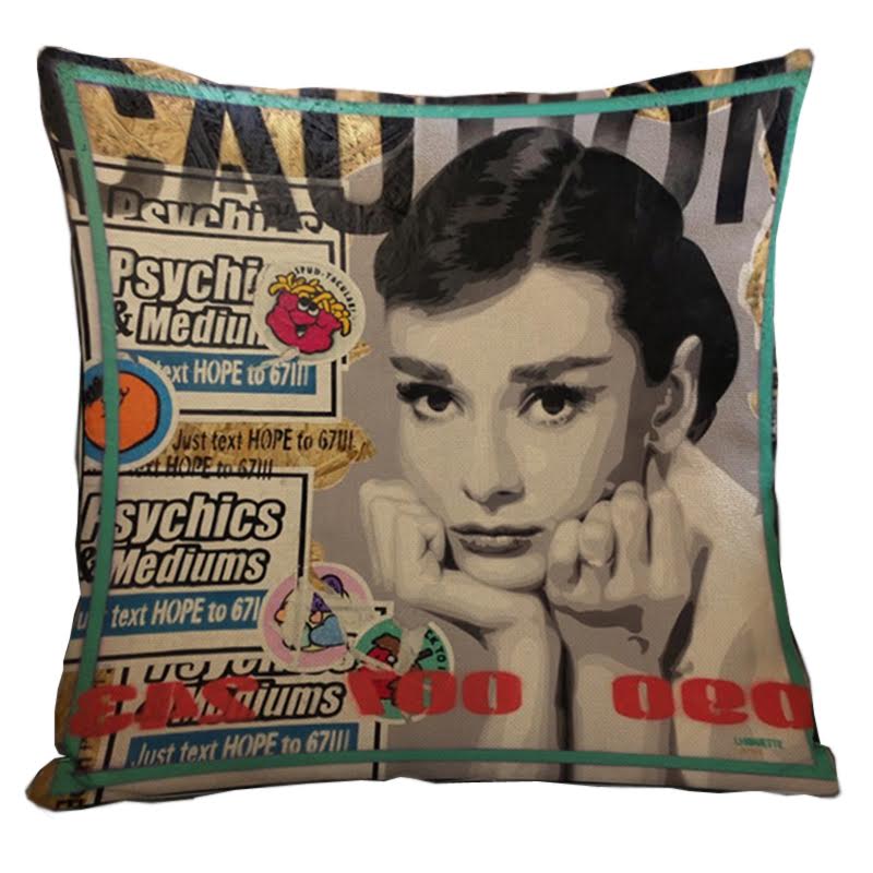 Декоративная подушка Audrey Hepburn #5 Мульти Декоративная подушка Audrey Hepburn #5 Мульти в Костроме | Loft Concept