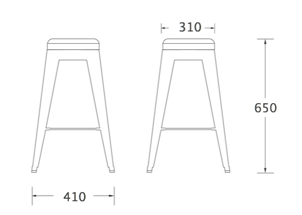 Барный стул Tolix Bar Stool 65 Барный стул Tolix Bar Stool 65 в Костроме