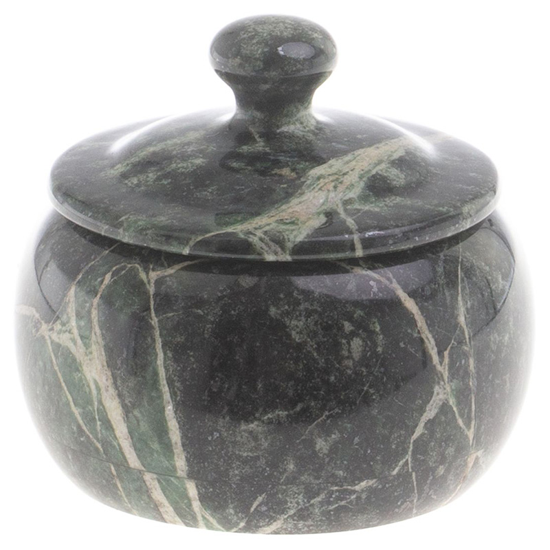 Сахарница из натурального камня Змеевик Stone Sugar Bowls Зеленый Сахарница из натурального камня Змеевик Stone Sugar Bowls Зеленый в Костроме | Loft Concept