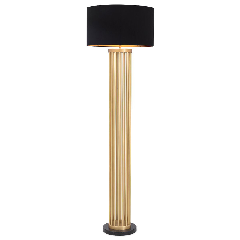 Торшер Eichholtz Floor Lamp Condo Латунь Черный Торшер Eichholtz Floor Lamp Condo Латунь Черный в Костроме | Loft Concept