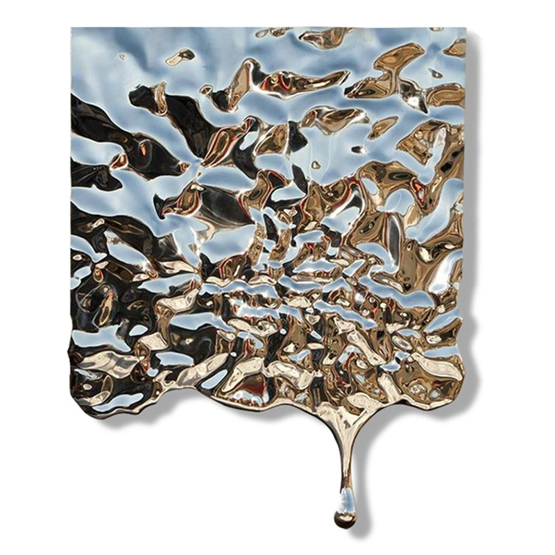 Арт-объект РТУТЬ Abstract Metal Mercury Wave Арт-объект РТУТЬ Abstract Metal Mercury Wave в Костроме | Loft Concept
