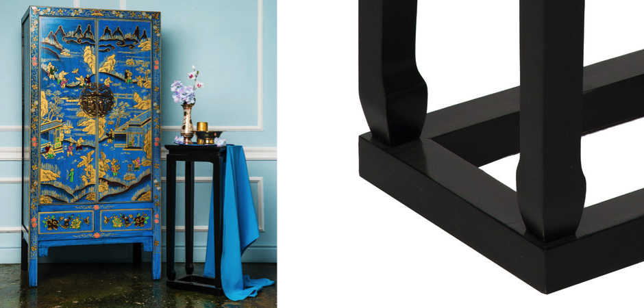 Приставной столик Chinese Side Table Black Приставной столик Chinese Side Table Black - Loft-Concept в Костроме