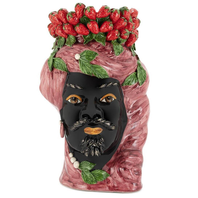Ваза VASE STRAWBERRIES HEAD MAN BIG Red Бургундский красный Ваза VASE STRAWBERRIES HEAD MAN BIG Red Бургундский красный в Костроме | Loft Concept