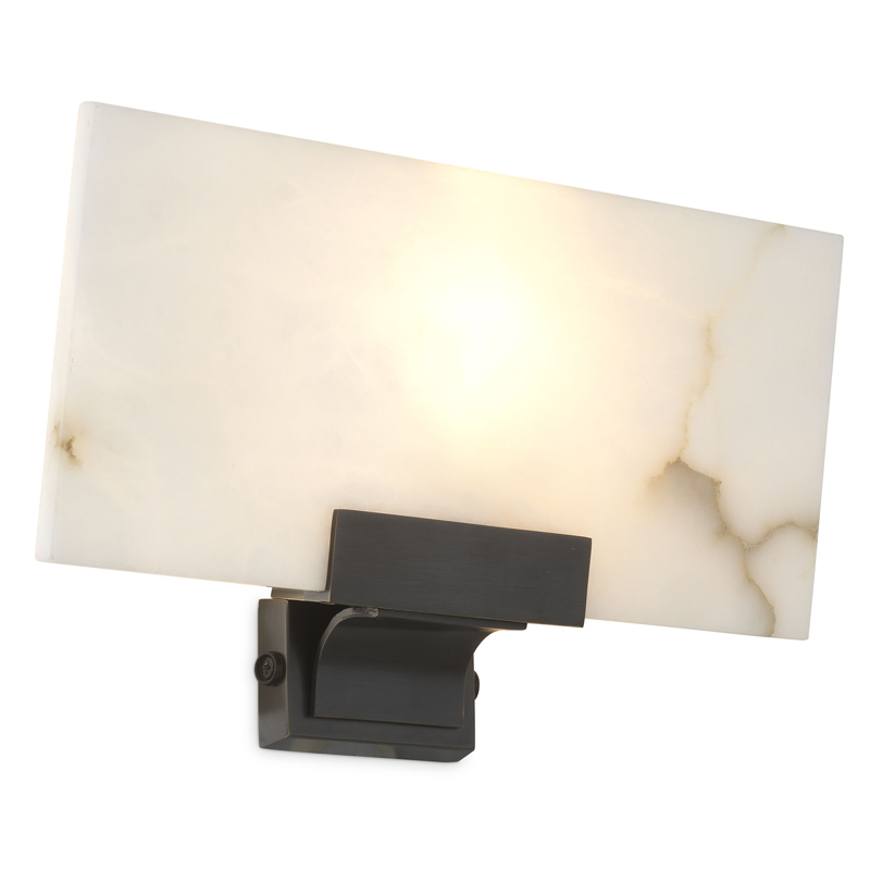 Бра Eichholtz Wall Lamp Zen Темная бронза Белый Бра Eichholtz Wall Lamp Zen Темная бронза Белый в Костроме | Loft Concept