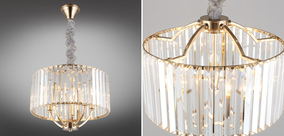 Хрустальная Люстра Glass Strips Gold Хрустальная Люстра Glass Strips Gold - Loft-Concept в Костроме