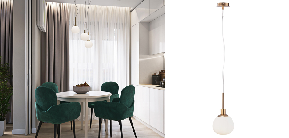 Подвесной светильник Tiepolo Ball Pendant Gold Подвесной светильник Tiepolo Ball Pendant Gold - Loft-Concept в Костроме