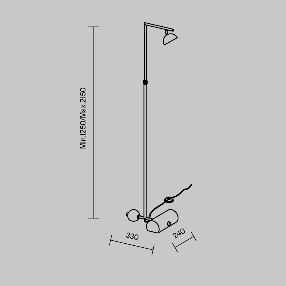 Напольный светильник Pikant 3000К 13Вт в Костроме