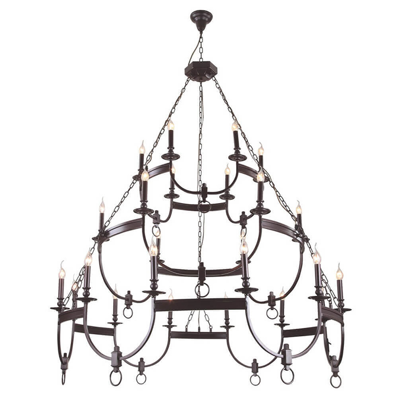 Люстра Claudette Chandelier 24 Коричневый Люстра Claudette Chandelier 24 Коричневый в Костроме | Loft Concept