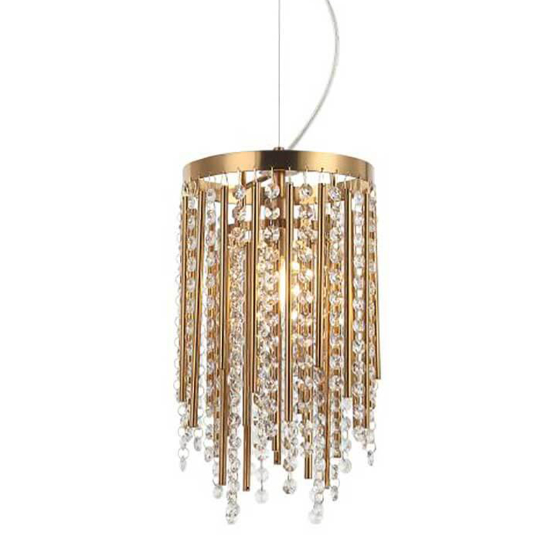 Подвесной светильник Crystal Wind Chimes Bronze Hanging Lamp Бронза Прозрачный Подвесной светильник Crystal Wind Chimes Bronze Hanging Lamp Бронза Прозрачный в Костроме | Loft Concept