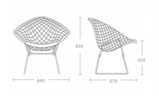 Кресло Bertoia Diamond Chair Кресло Bertoia Diamond Chair в Костроме