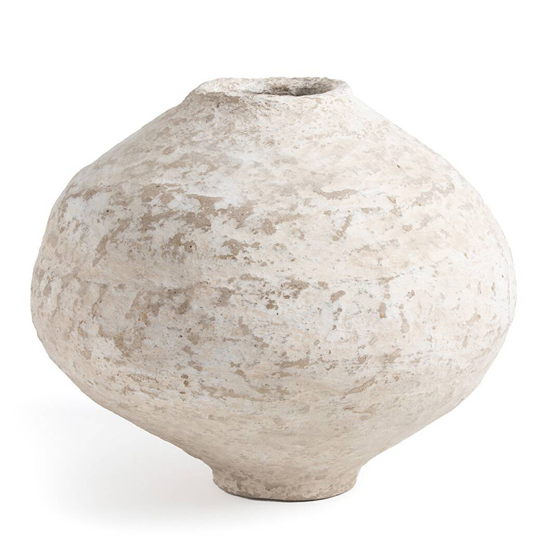 Ваза Csaba Papier Mache Vase 35 Бежево-серый Ваза Csaba Papier Mache Vase 35 Бежево-серый в Костроме | Loft Concept