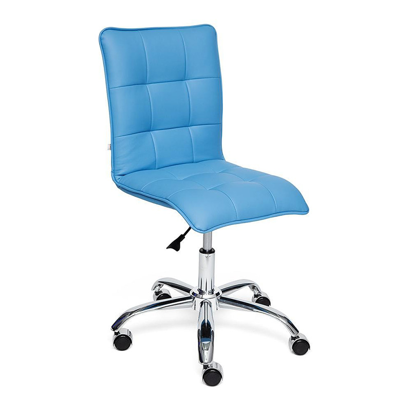 Кресло Deborah eco-leather light blue Голубой Хром Кресло Deborah eco-leather light blue Голубой Хром в Костроме | Loft Concept