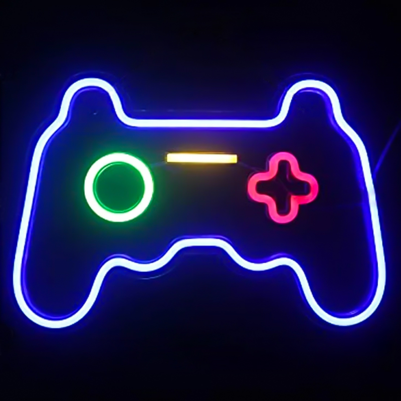 Неоновая настенная лампа Joystick Neon Wall Lamp Синий Зеленый Красный Желтый Прозрачный Неоновая настенная лампа Joystick Neon Wall Lamp Синий Зеленый Красный Желтый Прозрачный в Костроме | Loft Concept