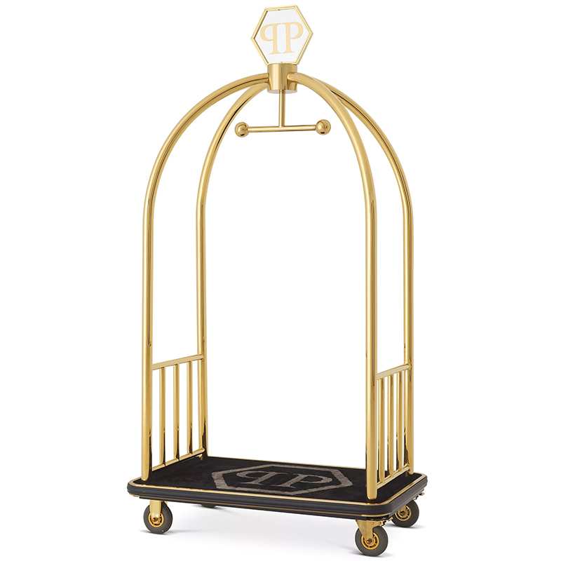 Вешалка для одежды Philipp Plein Hotel Trolley Heaven Золотой Черный Вешалка для одежды Philipp Plein Hotel Trolley Heaven Золотой Черный в Костроме | Loft Concept