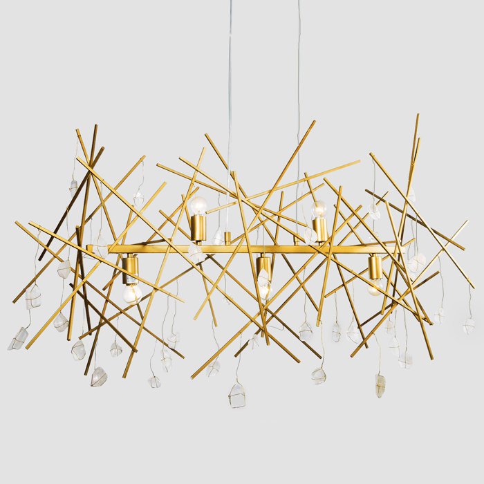 Люстра Locust Thorn and Stone CHANDELIER Бронза Прозрачное Стекло Люстра Locust Thorn and Stone CHANDELIER Бронза Прозрачное Стекло в Костроме | Loft Concept