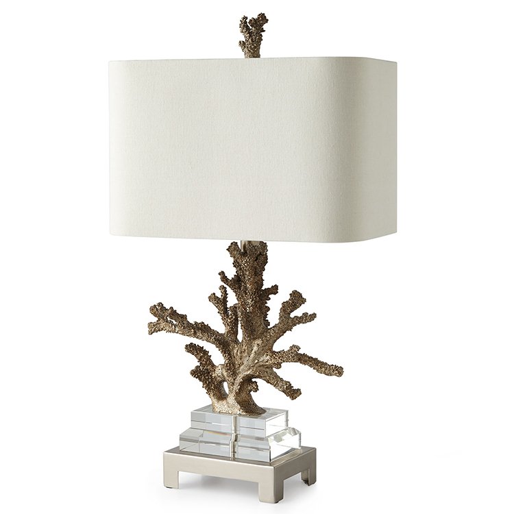 Настольная лампа Soft Gold Coral Белый Золотой Серебряный Настольная лампа Soft Gold Coral Белый Золотой Серебряный в Костроме | Loft Concept