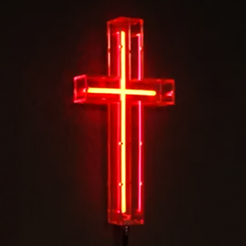 Неоновая настенная лампа Red Cross Neon Wall Lamp Красный Прозрачный Неоновая настенная лампа Red Cross Neon Wall Lamp Красный Прозрачный в Костроме | Loft Concept