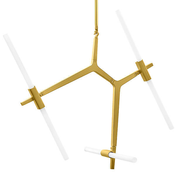 Люстра Агнес Chandelier Gold 6 Золотой Белый Люстра Агнес Chandelier Gold 6 Золотой Белый в Костроме | Loft Concept