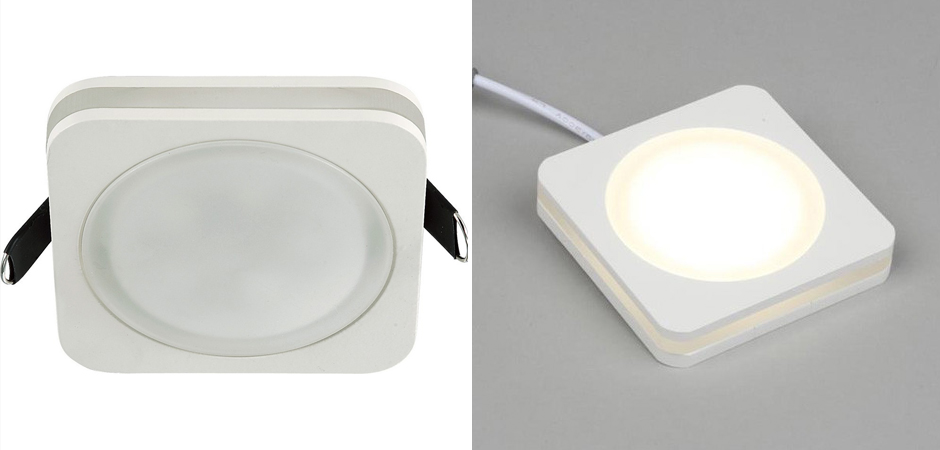 Белый квадратный спот Embedded Light Белый квадратный спот Embedded Light - Loft-Concept в Костроме