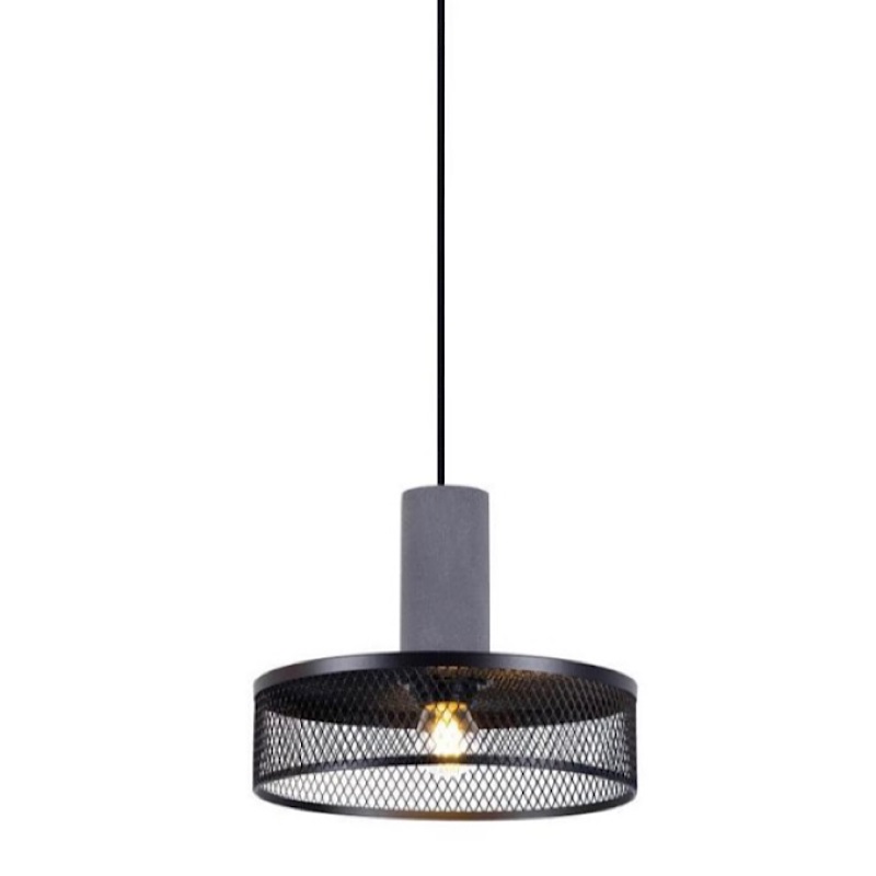 Подвесной светильник Loft Black Riveted Mesh Lighting Серый Черный матовый Подвесной светильник Loft Black Riveted Mesh Lighting Серый Черный матовый в Костроме | Loft Concept