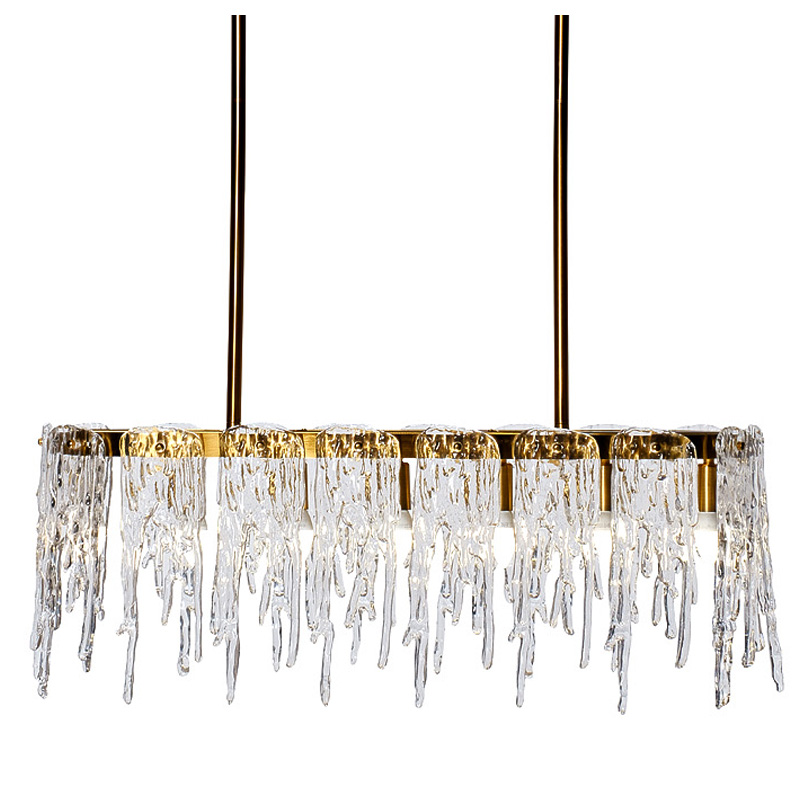 Люстра Cold Heart Line Gold Chandelier Золотой Люстра Cold Heart Line Gold Chandelier Золотой в Костроме | Loft Concept