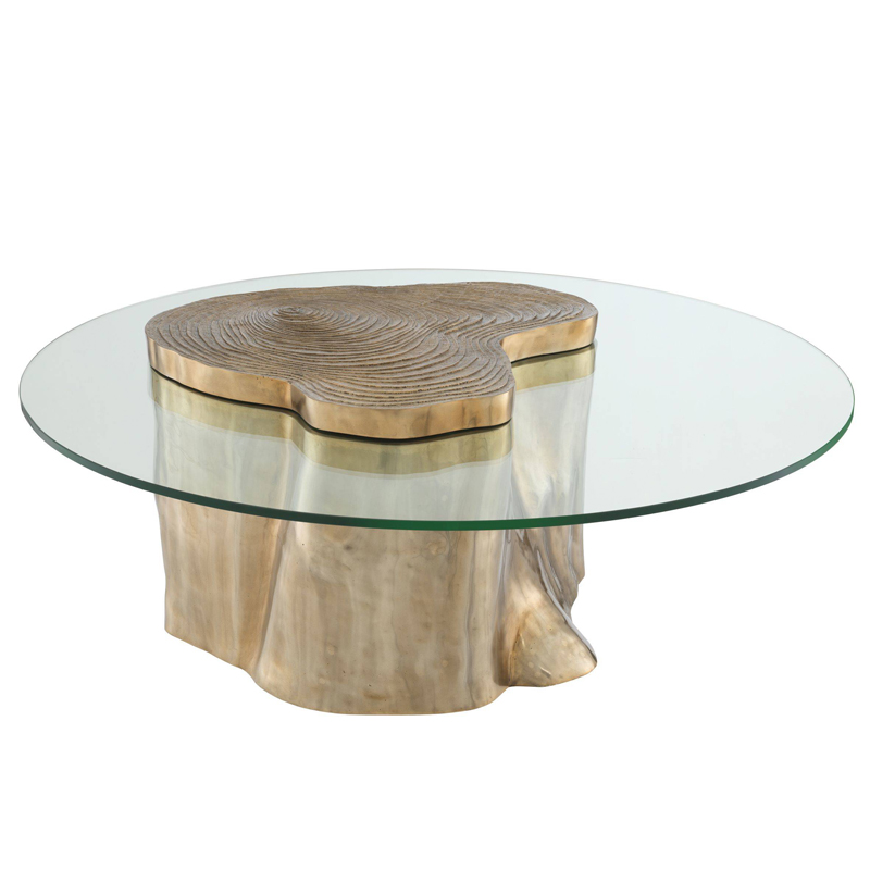 Кофейный стол Eichholtz Coffee Table Urban Латунь Прозрачный Кофейный стол Eichholtz Coffee Table Urban Латунь Прозрачный в Костроме | Loft Concept
