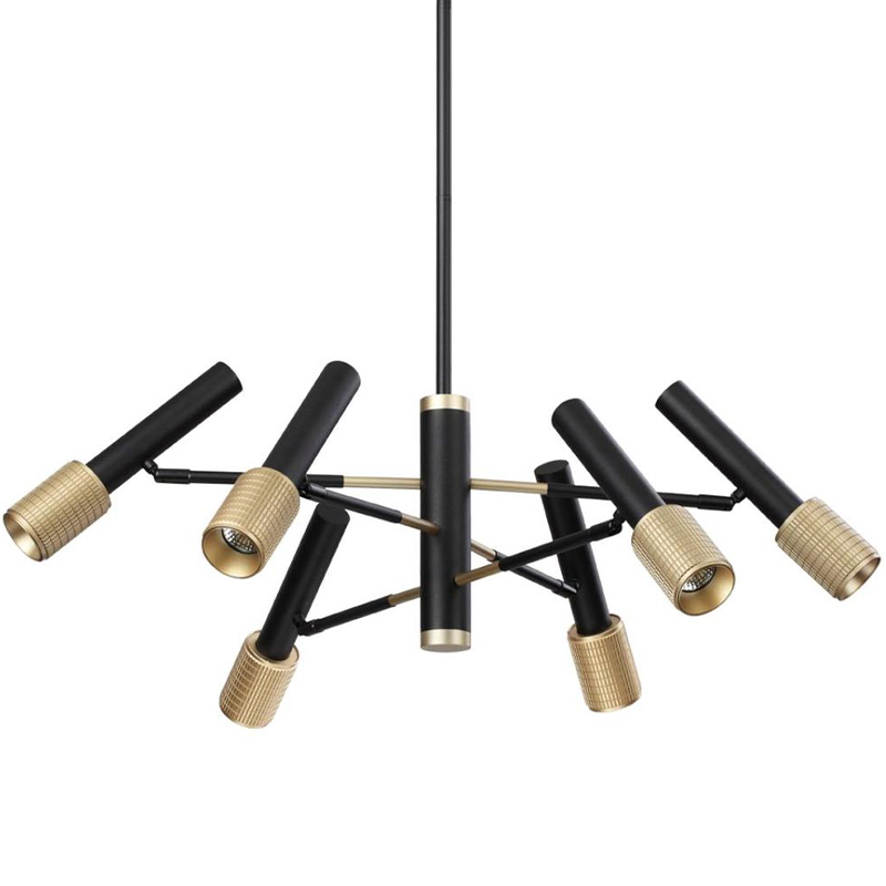 Люстра Eneko Chandelier Черный Золотой Люстра Eneko Chandelier Черный Золотой в Костроме | Loft Concept
