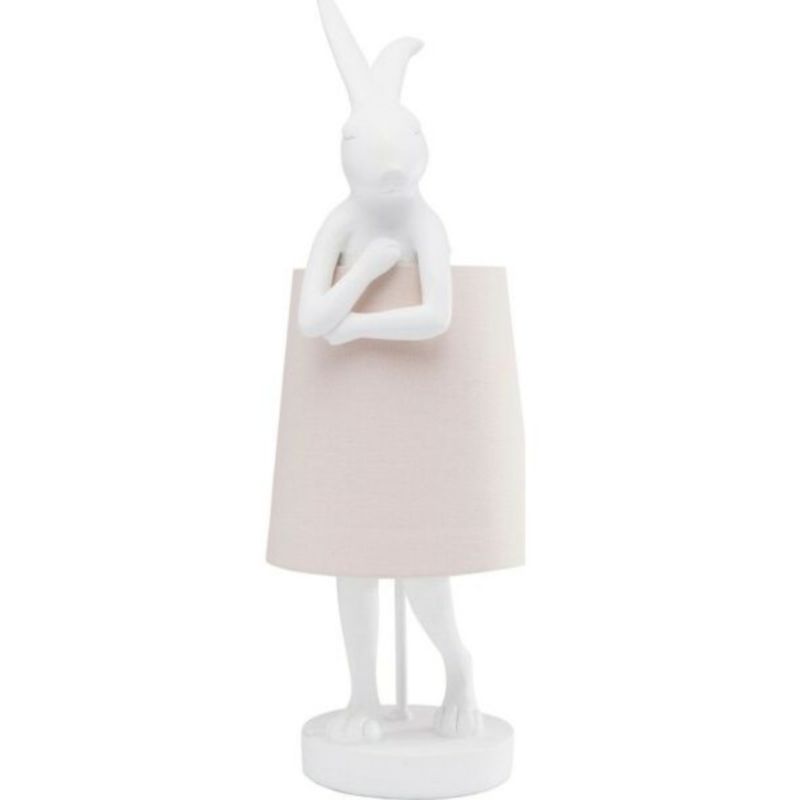 Настольная лампа The White Hare Розовый Белый Настольная лампа The White Hare Розовый Белый в Костроме | Loft Concept