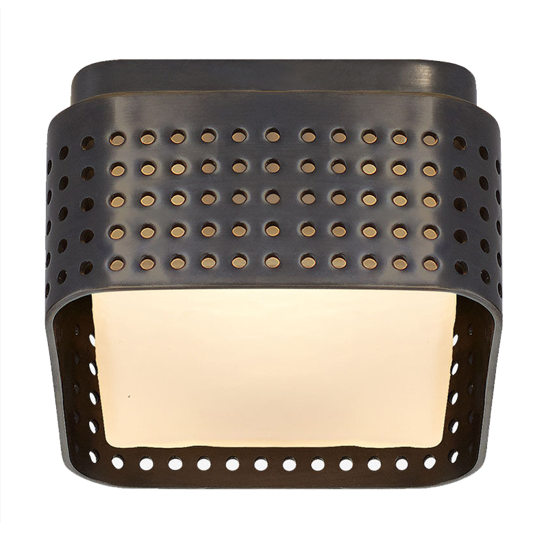 PRECISION Petite Flush Mount Black Черный матовый Прозрачный белый PRECISION Petite Flush Mount Black Черный матовый Прозрачный белый в Костроме | Loft Concept