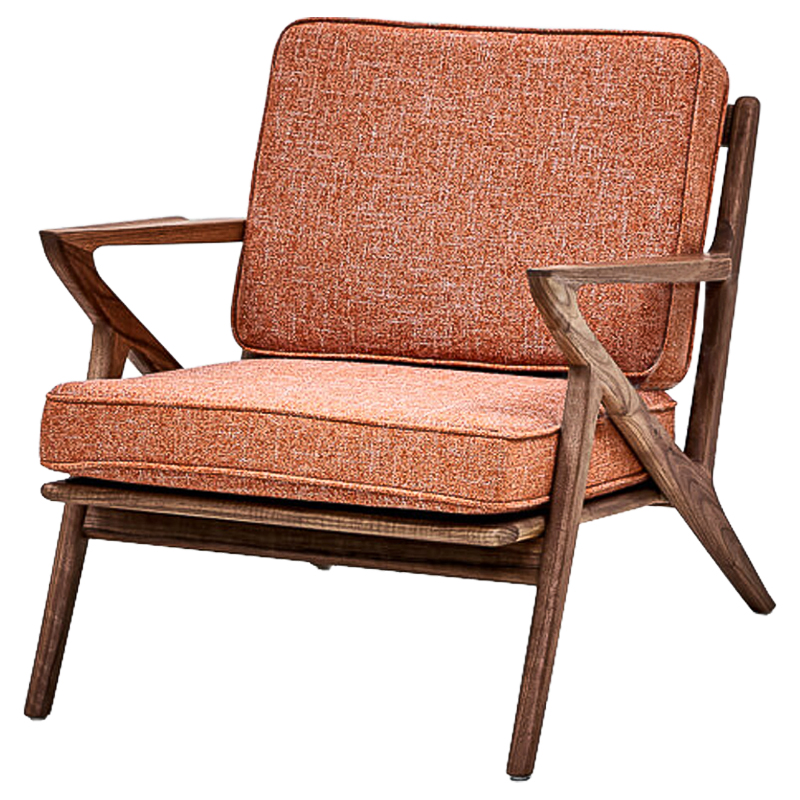 Кресло Raamsdonk Chair Коричневый Коралловый Кресло Raamsdonk Chair Коричневый Коралловый в Костроме | Loft Concept