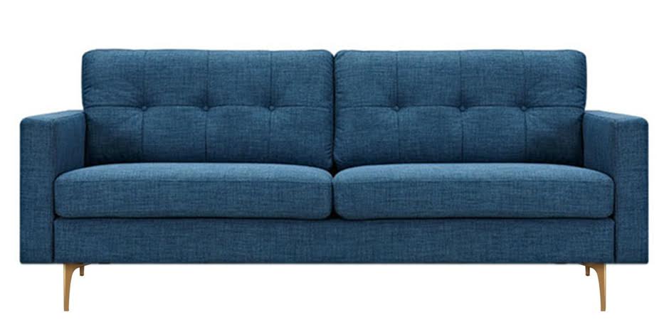 Диван Stone Blue Greta Sofa Диван синий лен Диван Stone Blue Greta Sofa Диван синий лен - Loft-Concept в Костроме