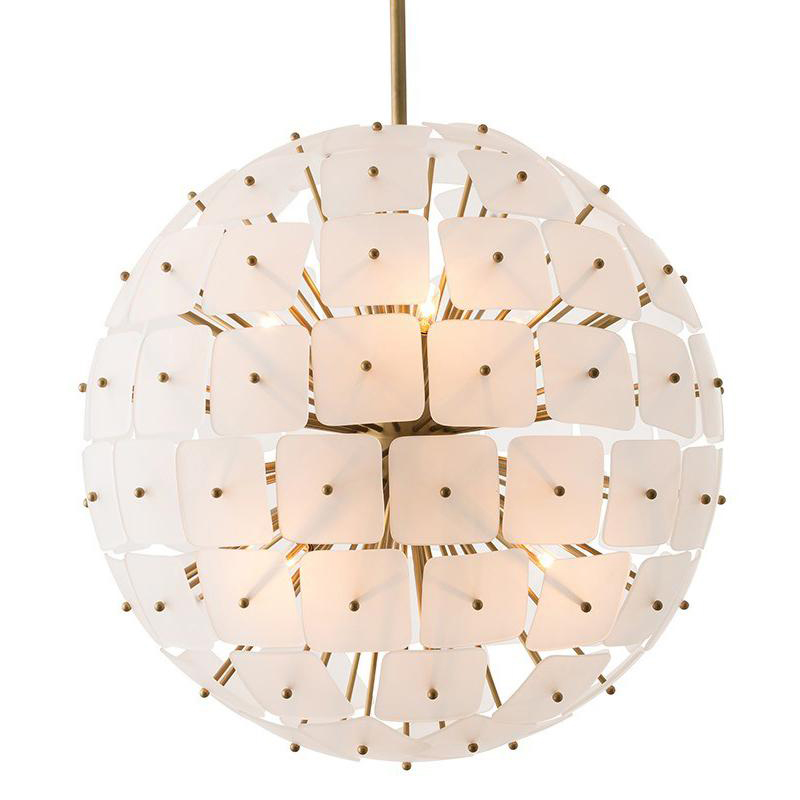 Люстра Sputnik Square Matt Chandelier Золотой Люстра Sputnik Square Matt Chandelier Золотой в Костроме | Loft Concept
