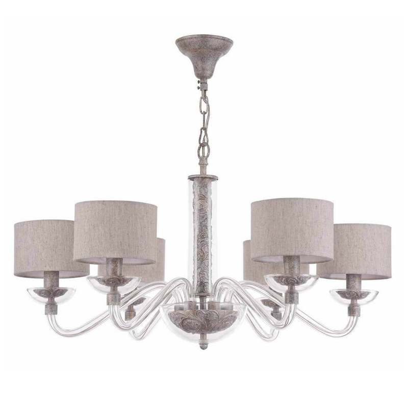 Люстра Sabella Light Chandelier 6 lamp Серый Люстра Sabella Light Chandelier 6 lamp Серый в Костроме | Loft Concept