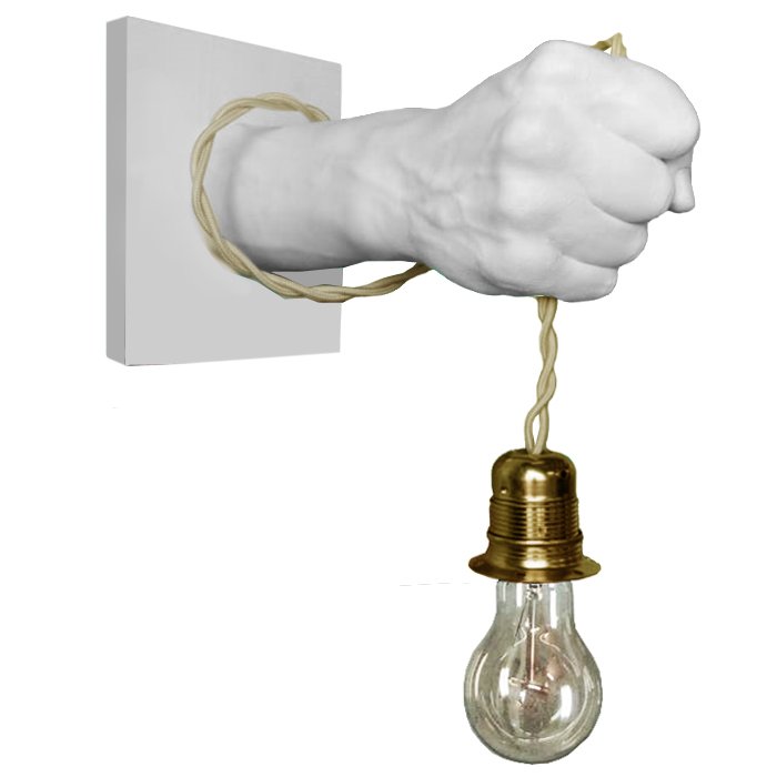 Бра Arm Sculpture Wall lamp Белый Бронза Бра Arm Sculpture Wall lamp Белый Бронза в Костроме | Loft Concept