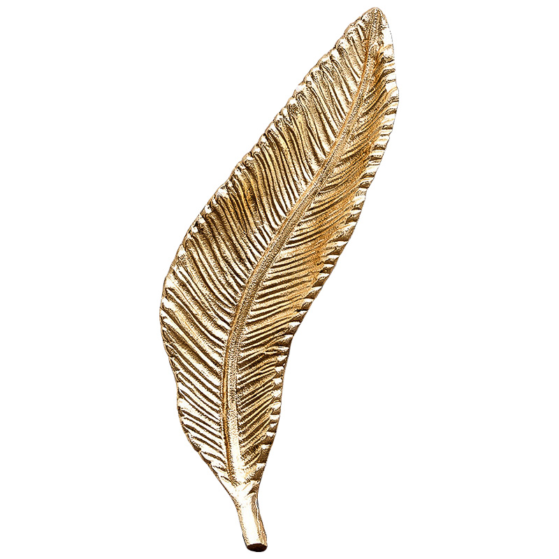 Аксессуар Gold Oblong Leaf Золотой Аксессуар Gold Oblong Leaf Золотой в Костроме | Loft Concept