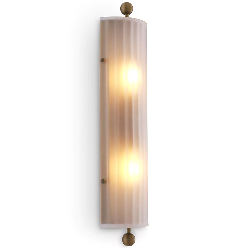 Бра Eichholtz Wall Lamp Juno Белое матовое стекло Латунь Бра Eichholtz Wall Lamp Juno Белое матовое стекло Латунь в Костроме | Loft Concept