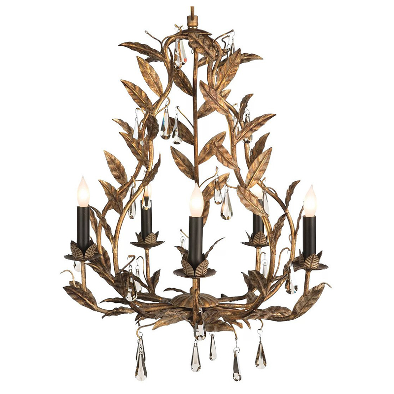 Люстра Onorada Chandelier antique gold Золотой Люстра Onorada Chandelier antique gold Золотой в Костроме | Loft Concept
