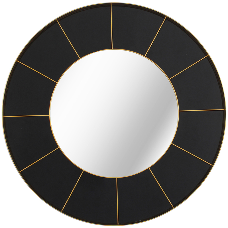 Зеркало Sectors Circle Mirror black Зеркало Sectors Circle Mirror black в Костроме | Loft Concept