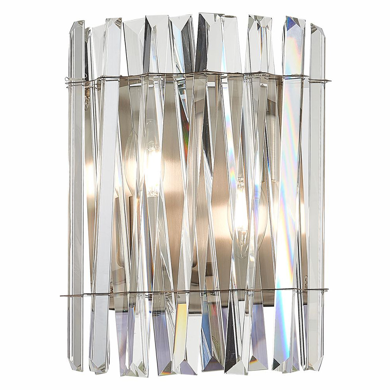 Бра Kaeden Glass Wall Lamp Прозрачный Никель Бра Kaeden Glass Wall Lamp Прозрачный Никель в Костроме | Loft Concept