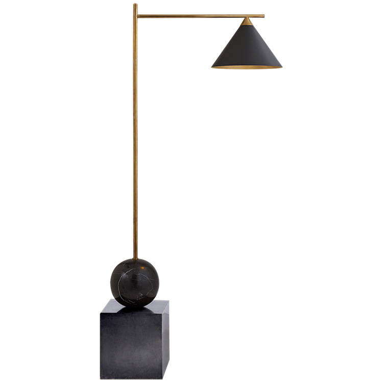 Торшер CLEO FLOOR LAMP Black Черный Латунь в Костроме | Loft Concept 