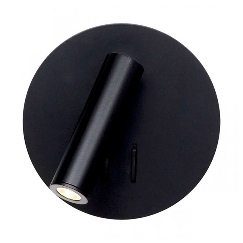 Бра Chelsom WALL LED DOCK Black Round Черный Бра Chelsom WALL LED DOCK Black Round Черный в Костроме | Loft Concept