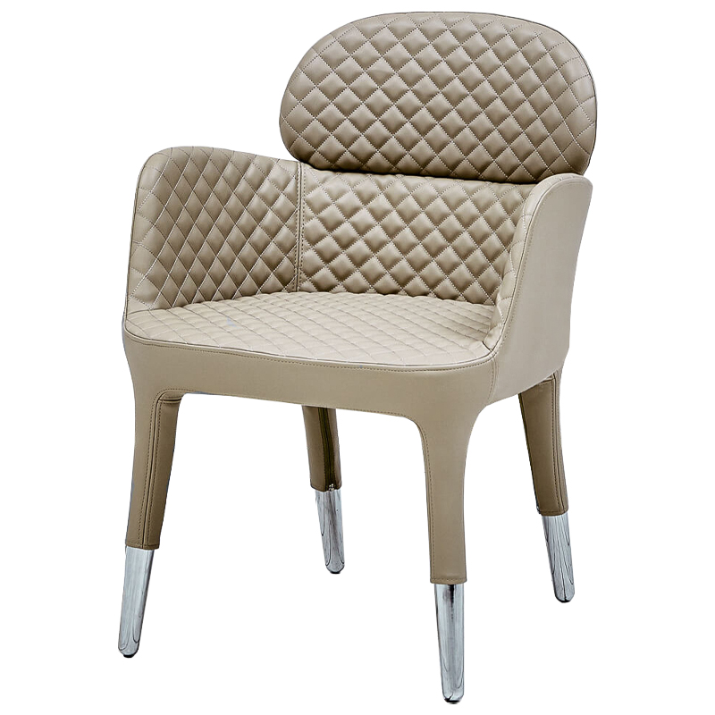 Кресло Ansbach Chair Бежевый Хром Кресло Ansbach Chair Бежевый Хром в Костроме | Loft Concept