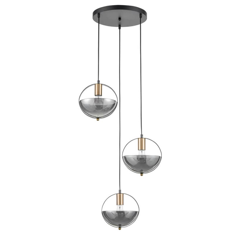 Люстра Gervais Chandelier smoky Дымчатый (Smoke) Черный Люстра Gervais Chandelier smoky Дымчатый (Smoke) Черный в Костроме | Loft Concept
