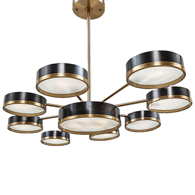 Люстра Ethelind Chandeliers Черный Латунь Белый Люстра Ethelind Chandeliers Черный Латунь Белый в Костроме | Loft Concept